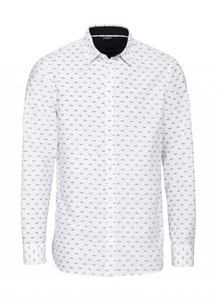 Рубашка хлопковая для мужчины livergy 318945 s белый