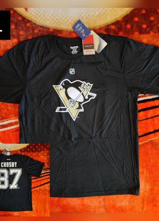 💯🏒🥅 оригінал. футболка reebok x nhl pittsburgh penguins by sidney crosby.