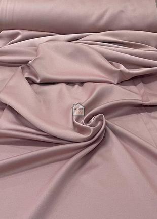 Шторна тканина однотонна блекаут 12, світло-рожева матова тканина для штор