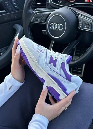 Кросівки balance 550 white violet3 фото