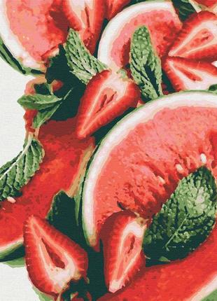 Набор для росписи, картина по номерам, "сочные ягодки", 40х50см, тм "riviera blanca"