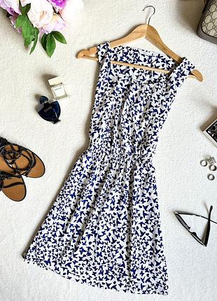 Біле плаття, плаття в метеликах, літнє плаття, плаття zara
