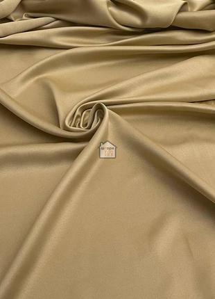 Шторна тканина однотонна блекаут 09, колір "античне золото" матова тканина для штор