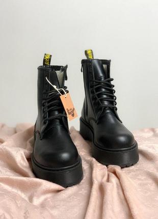 Dr.martens jadon зимние женские ботинки с мехом овчины /осень/зима/весна😍5 фото