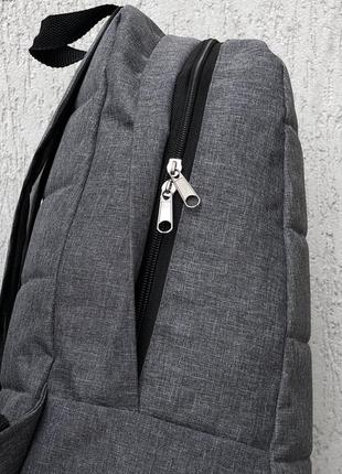 Міський рюкзак сірий меланж nike біле лого8 фото