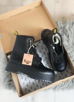 Dr.martens jadon зимние женские ботинки с мехом овчины /осень/зима/весна😍1 фото