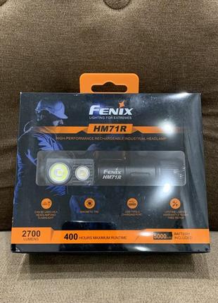 Fenix hm71r - світлодіодний акумуляторний налобний ліхтар led/usb ip68 2700 лм