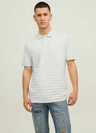 Футболка поло jack&jones blufairway structure