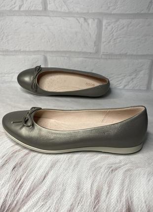 Женские, кожаные балетки ecco touch ballerina, оригинал - 37р, 41р