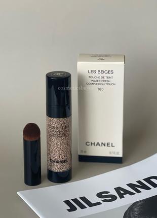 Тональная основа тоналка тональный крем флюид для лица шанель chanel les beiges touch de teint water-fresh complexion touch b202 фото