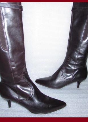 Супер чоботи 100% шкіра бренд~autograph~італія р 39,5