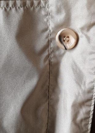 🌈🕊️🌻 женский бежевый винтажный нейлоновый  плащ тренч vintage aqua sheen8 фото