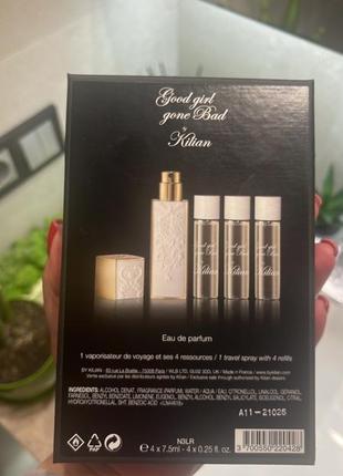 Kilian paris good girl gone bad by kilian refillable travel set  набір для подорожей