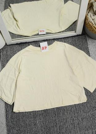Нова укорочена футболка оверсайз h&m