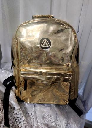 Золотой блестящий рюкзак firefly1 фото