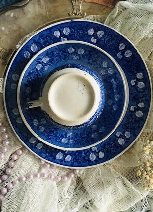 🔥 чайна трійка 🔥 набір сервіз чашка тарілки старовинні німеччина9 фото