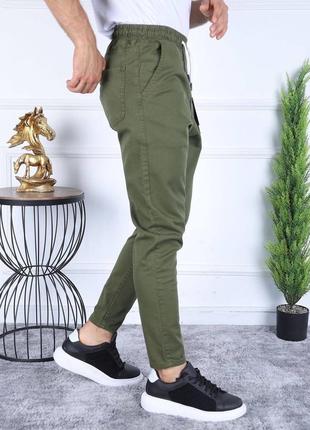 Новинка! чоловічі джинси якісні на резинці базові стильні однотонні2 фото