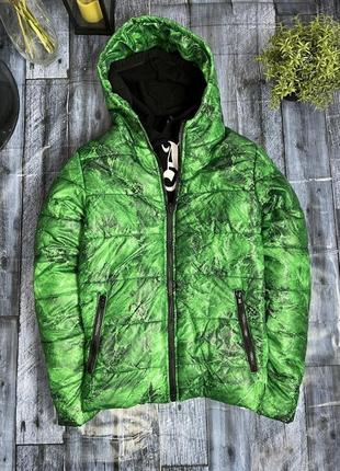 Ветровка - куртка мужская casual green forest, ветрозащищенная ( осень - зима )