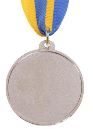 Медаль спортивна зі стрічкою fame золото/срібло/бронза 5 см5 фото