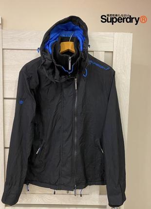 Куртка superdry windcheater jacket xl tech hood pop zip xl оригінал