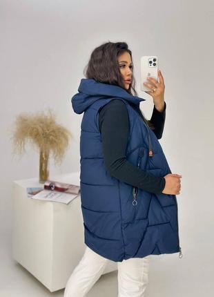 Жилетка-куртка женская (большие размеры)10 фото