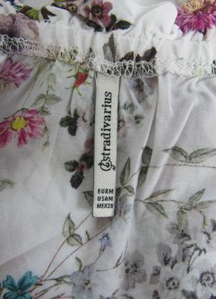 Квіткова блуза від stradivarius4 фото