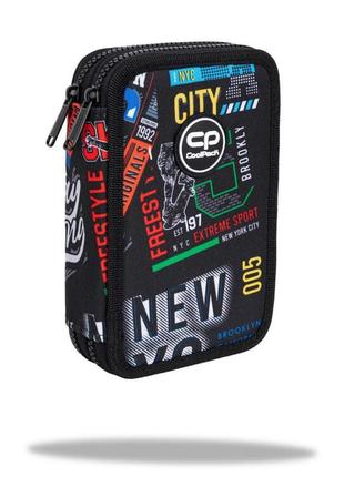 Пенал з наповненням coolpack jumper 2 big city 2 відділення (f066673)1 фото