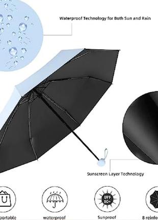 Карманный мини зонт в футляре3 фото