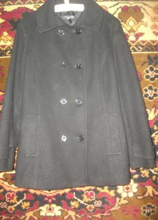 Пальто  черное1 фото