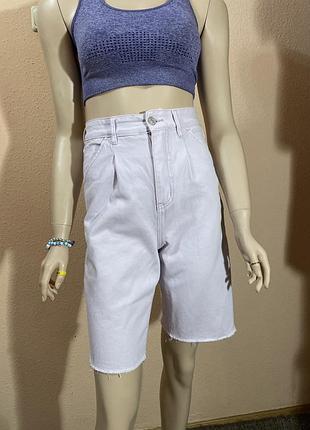 Джинсовые шорты бермуды xs