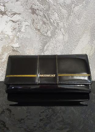 Лакований жіночий гаманець з натуральної шкіри bethcat !4 фото