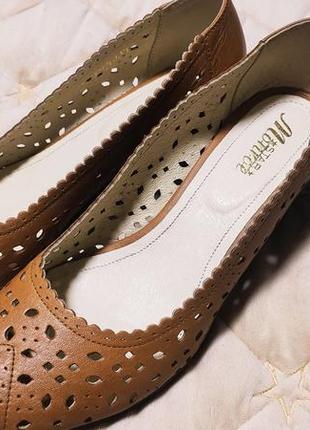 Босоножки кожаные, дышащие, италия