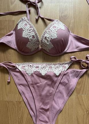 H&m купальник с кружевом пуш ап