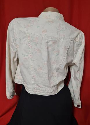 Джинсовая курточка в нежный цветочный принт от new look3 фото