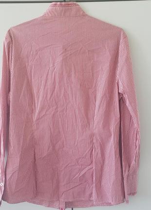 Arido австрия блуза блузка рубашка женская хлопок клетка рюши новая2 фото