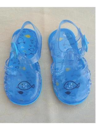 🌟 дитячі силіконові босоніжки сандалії желейки для малюків на 6-9 міс. код w18901 фото