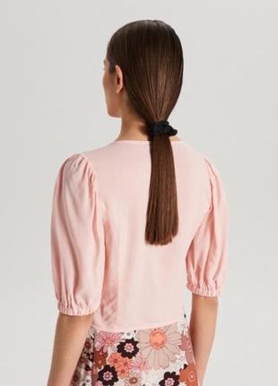 S/м/l новая фирменная женская блузка блуза топ с вырезом cropp оригинал4 фото