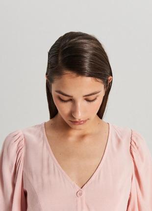 S/м/l новая фирменная женская блузка блуза топ с вырезом cropp оригинал2 фото