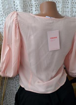 S/м/l новая фирменная женская блузка блуза топ с вырезом cropp оригинал10 фото