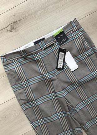 Узкие брюки до щиколотки в клетку m&s3 фото