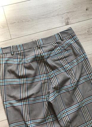 Узкие брюки до щиколотки в клетку m&s8 фото