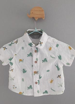 Рубашка для мальчика 0-3мес