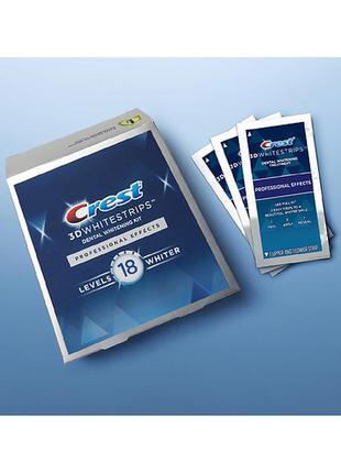 Відбілюючі смужки для зубів crest dental whitening treatment professional effects (45 хв)2 фото