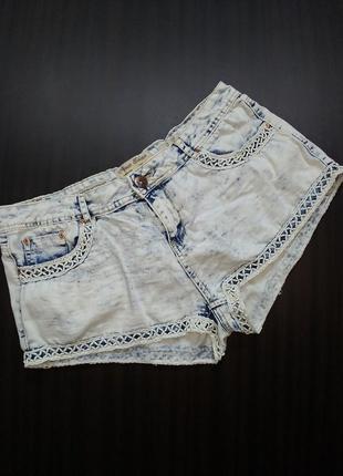 Трендові шорти- ,,варенки" parisian denim collection hotpant uk14/426 фото