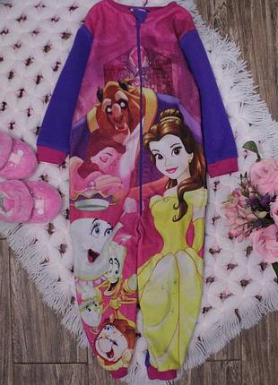 Яркий флисовый ромпер на девочку