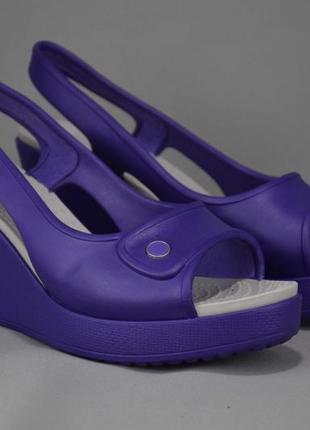 Crocs wedge havana босоніжки сандалі сланці крокси жіночі. оригінал. 38 р./24.5 см.2 фото