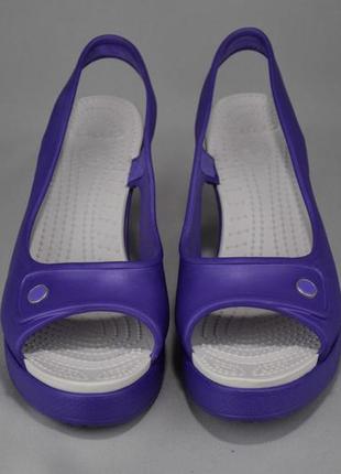 Crocs wedge havana босоніжки сандалі сланці крокси жіночі. оригінал. 38 р./24.5 см.3 фото