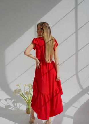 Платье с асиметричным низом софт sale7 фото