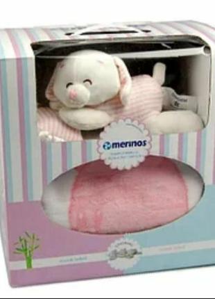 Плед merinos + подушка + іграшка