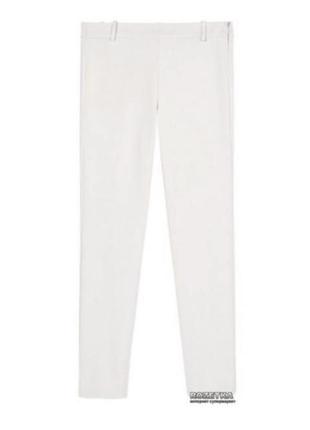 52 штаны брюки женские леггинсы бежевые молочного цвета белые stile benetton4 фото